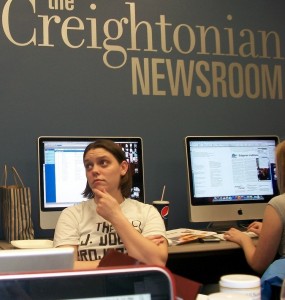 Molly Mullen in her role as Creightonian editor-in-chief